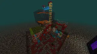 image of One Hit Kill Blaze Farm (Mumbo Jumbo, Eagle Eye and Logical Geek Boy- Mash up) by MikeCroakPhone Minecraft litematic