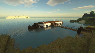 Minecraft Barge House Schematic (litematic)