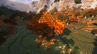 Minecraft Autumn tree Schematic (Litematic)