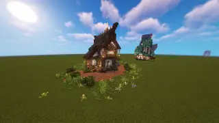 image of little medievel starterhouse no interior by vog Minecraft litematic