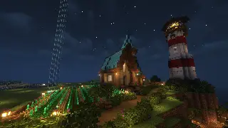 Minecraft Starter House with Tower Schematic (litematic)
