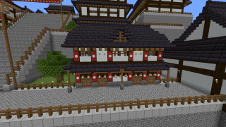 Minecraft Japanese Style House 2 Story Schematic (litematic)