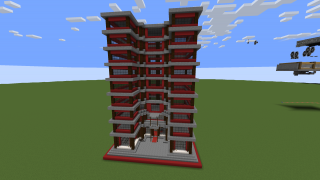 Minecraft Red Motel Schematic (litematic)