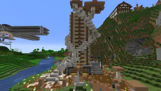 Minecraft Brown Mushroom Farm with Decoration Schematic (litematic)