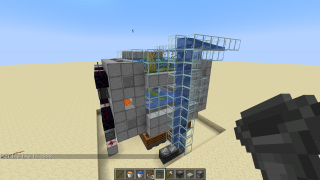 image of Single Chunk Expandable Bonemeal Farm by orangepill76 Minecraft litematic