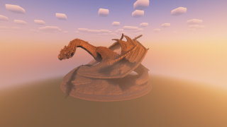 image of The Stone Dragon by Bownhead Minecraft litematic