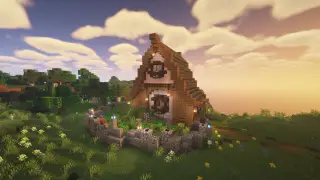image of Iron Farm in Aesthetic Cottage by CapnBjorkIII Minecraft litematic