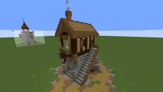 image of Two Story Farming House by TheMythicalSausage Minecraft litematic