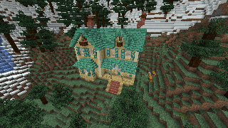 Minecraft Ab's Hillside Home Schematic (litematic)