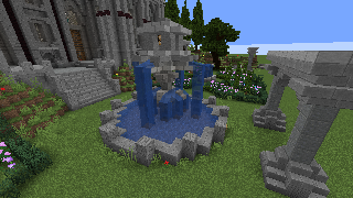 Minecraft Stone Fountain Schematic (litematic)