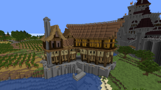 Minecraft Riverside House Schematic (litematic)