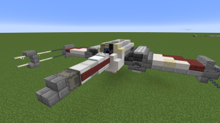 image of X-wing by Lego Flame Minecraft litematic