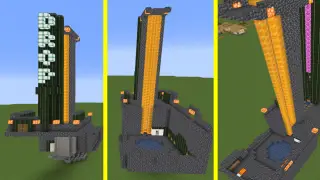 image of 2 Mini Games in 1, Arrow Shot Drop/ Drop Pad(Hermitcraft Inspired) put 1 water bucket in each dispenser, check linked video if needed. by Miah Quests Minecraft litematic