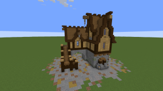Minecraft Inn Tavern House Build Schematic (litematic)