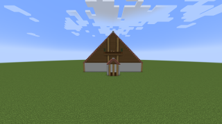 Minecraft big  warehouse + house Schematic (litematic)