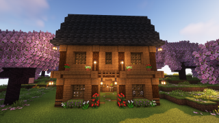 Minecraft Ivy's Spruce Barn Schematic (litematic)