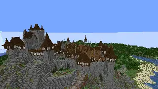 Minecraft Fortified Town Schematic (litematic)