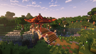 image of Mangrove Zen Bridge by NiceMarmotGaming Minecraft litematic