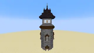 Minecraft Lighthouse Iron Farm Schematic (litematic)