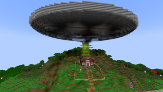Minecraft Iron Farm UFO Schematic (litematic)