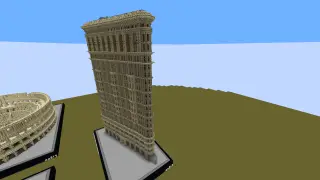 Minecraft Flatiron building Schematic (litematic)