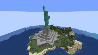Minecraft Statue Of Liberty Schematic (litematic)