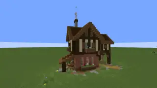 Minecraft Beautiful Starter Home Schematic (litematic)