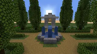 image of Small Stone Fountain by Major Graft Minecraft litematic