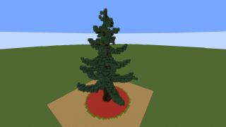 Minecraft Undecorated Christmas Tree Schematic (litematic)