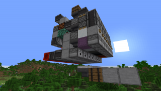 image of 1-Wide Tileable Accessible Shulker Box Loader (Compacted for 1.21) by WormOnCrack Minecraft litematic