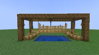 Minecraft Wooden Bridge Schematic (litematic)