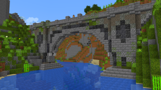 Minecraft Stone Bridge (37 blocks long) Schematic (litematic)