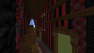 Minecraft Red Wallpaper Tunnel Schematic (litematic)