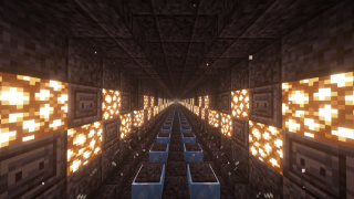 Minecraft Nether Highway Tunnel (Blackstone) - Double Line Schematic (litematic)