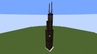 image of Willis (Sears) Tower by Yakym Minecraft litematic