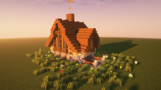 Minecraft NotBlackhawk's 2 Story Medieval House Schematic (litematic)