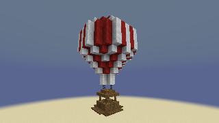 Minecraft Easy Hot Air Balloon AFK Spot Schematic (litematic)