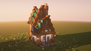 Minecraft NotBlackhawk's Fanasty Tall House Schematic (litematic)