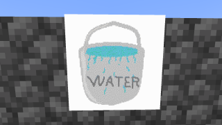 image of Water Bucket Art by Sanek Minecraft litematic