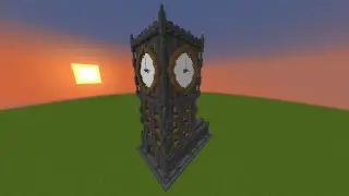 Minecraft Cobblestone Generator Clock Tower Schematic (litematic)