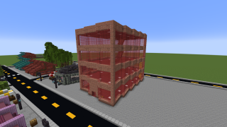 image of Granite and Mangrove Office Building (NO INTERIOR) by jacklewisnunn Minecraft litematic