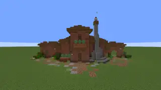 image of Brick Starter Home with Interior by TheMythicalSausage Minecraft litematic