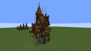 Minecraft Tall House Schematic (litematic)