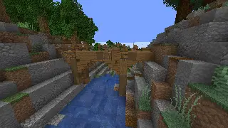 image of Wooden Bridge 1 by Nevas Buildings Minecraft litematic