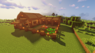 image of Simple Survival Barn by Mr.Potato Minecraft litematic