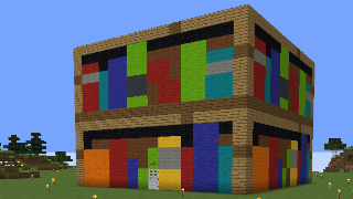 Minecraft Bookshelf Bookshop Schematic (litematic)