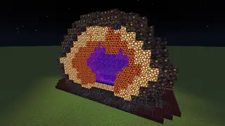 Minecraft Large Nether Geode Portal Schematic (litematic)