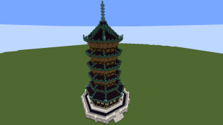 Minecraft Japanese Pagoda Schematic (litematic)
