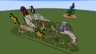 Minecraft shalgame's theme park Schematic (litematic)