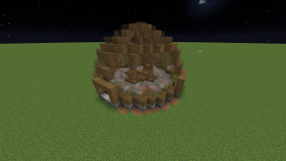 Minecraft Wooden Greenery Dome Schematic (litematic)
